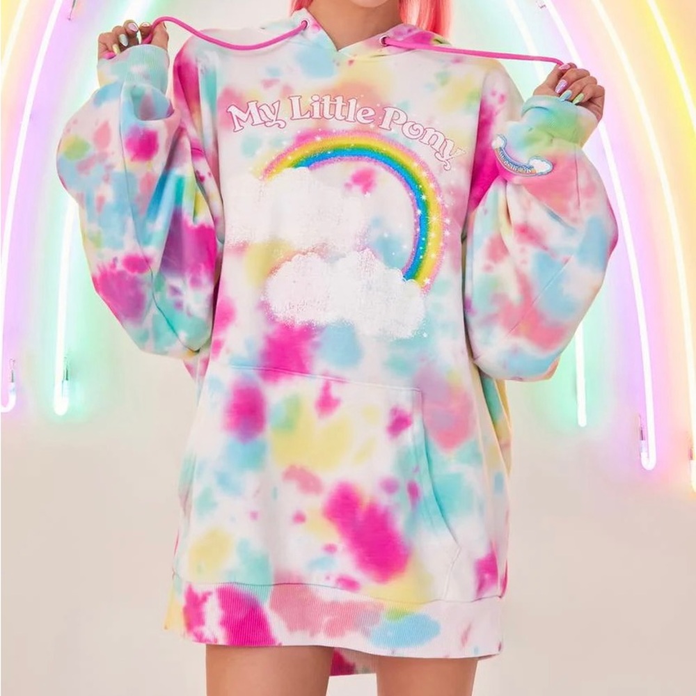 Dolls Kill My Little Pony Hoodie Friendship Is Magic Tie Dye Hoodie
